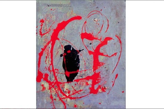 “Red, Black & Silver,” by Jackson Pollock—or is it?