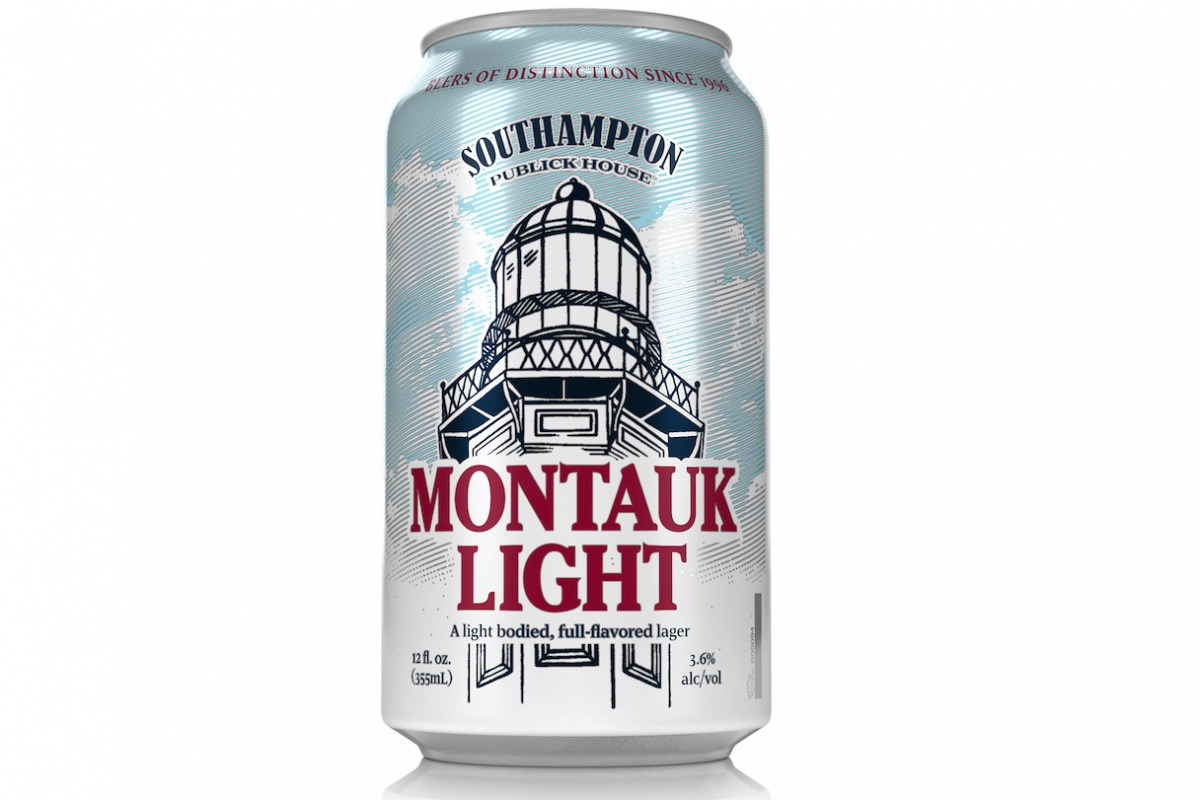 Montauk Light by Southampton Publick House, now in cans.