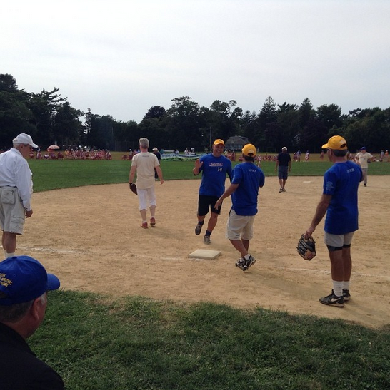 The Artists and Writers Game in East Hampton on Saturday.