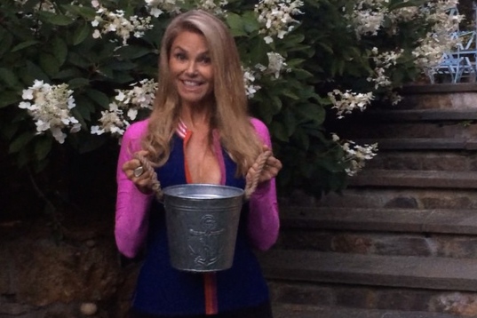 Christie Brinkley's #IceBucketChallenge video.