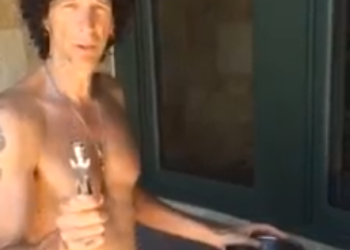Howard Stern takes the Ice Bucket Challenge.