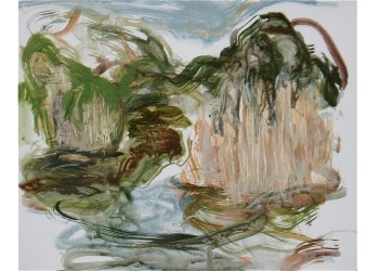 Sea Oats, acrylic on paper by Anne Seelbach, 2008.