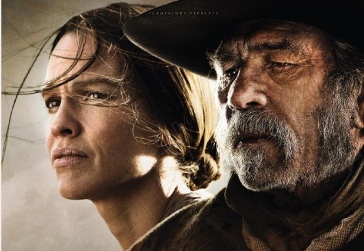 "The Homesman" starring Hilary Swank and Tommy Lee Jones.