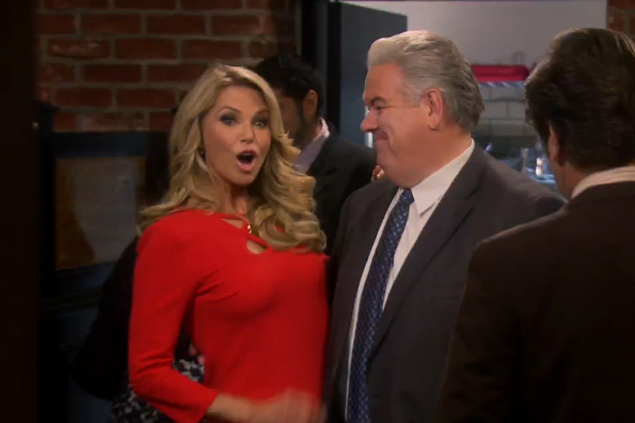 Christie Brinkley, Jim O'Heir and Nick Offerman