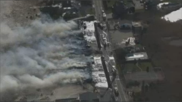 Sandpiper fire in Westhampton Beach