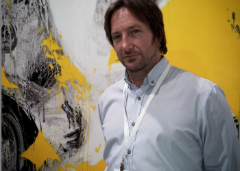 Jeff Muhs at Art Southampton. Photo credit: @danspapers