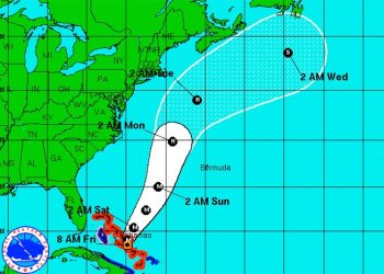 Hurricane Joaquin possible path Courtesy National Weater Service