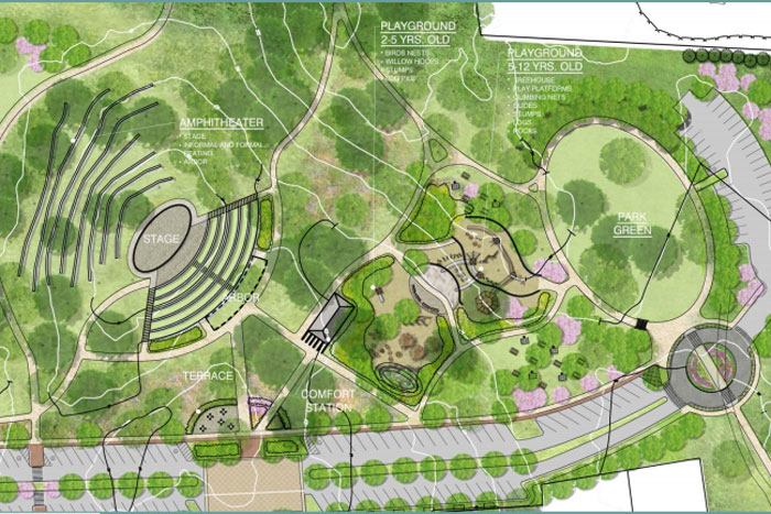 Good Ground Park schematic plan