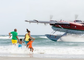 Sea Plane Beach Landing