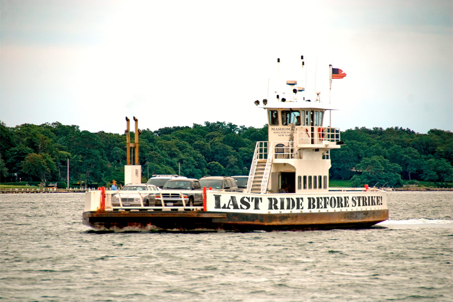 Shelter Island Ferry Strike