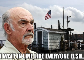 Sean Connery on Shelter Island