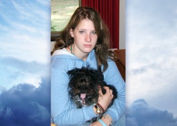 Sheltered Islander Sally Flynn's daughter with Tippy