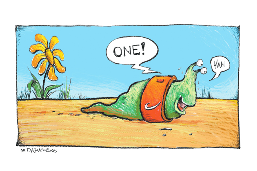 Slug Cartoon by Mickey Paraskevas