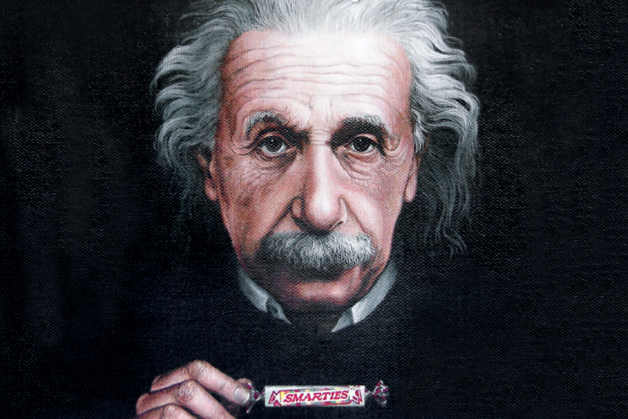 Smarties Albert Einstein Cover by Barry Rockwell