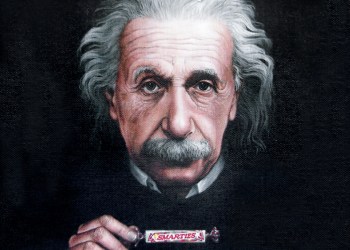 Smarties Albert Einstein Cover by Barry Rockwell
