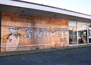 Edward Snowden graffiti in Southampton