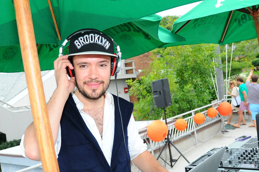 Ben Lovett of Mumford and Sons DJing at Sound Waves at the Beach