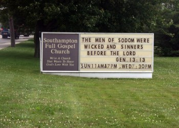 Southampton Church Sign