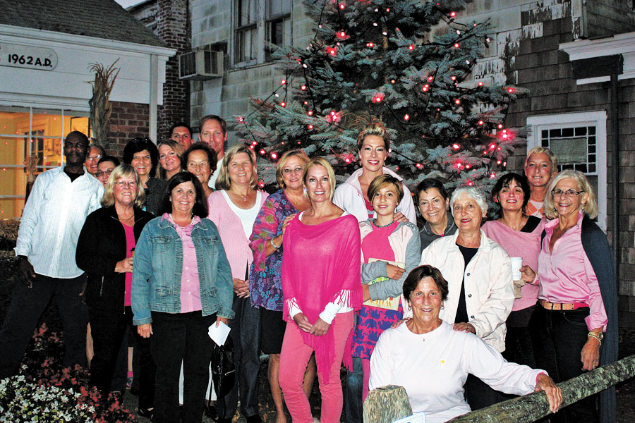 The Pink Tree Lighting in Southampton Village