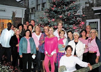 The Pink Tree Lighting in Southampton Village