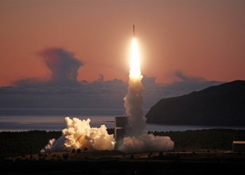 Minotaur rocket launch, Courtesy Orbital Sciences