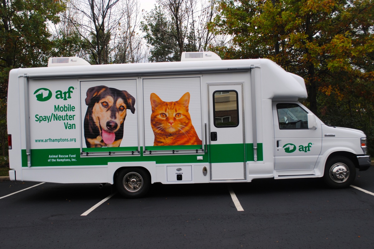 ARF's new spy and neuter van.