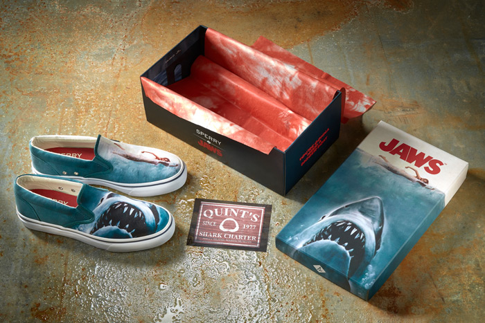 The new Jaws themed slip-ons from Sperry