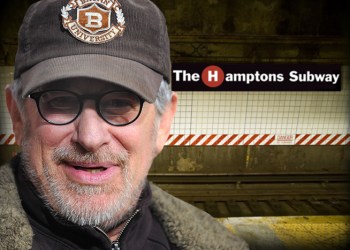 Steven Spielberg filmed on the Hamptons Subway this week