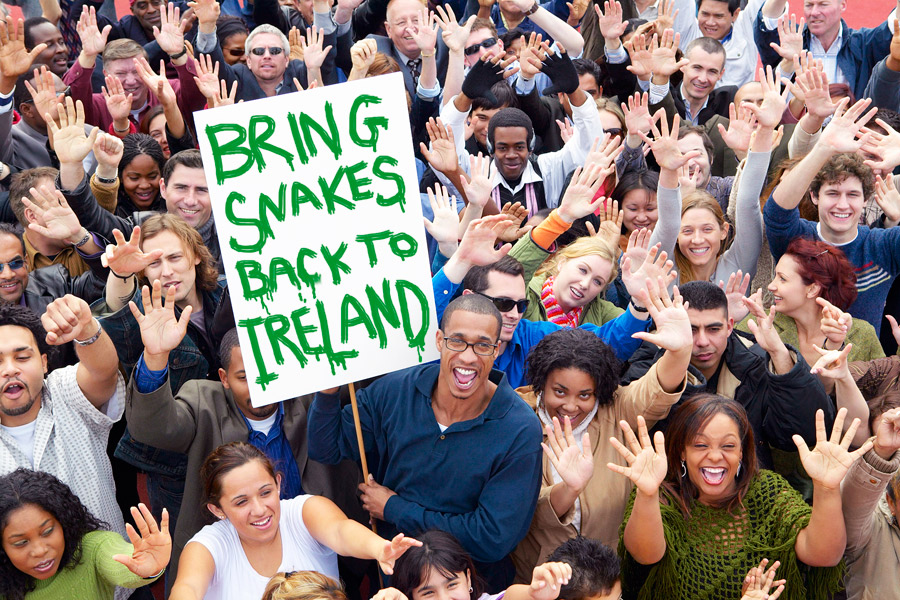 St. Patrick's Day snake advocacy protest,
