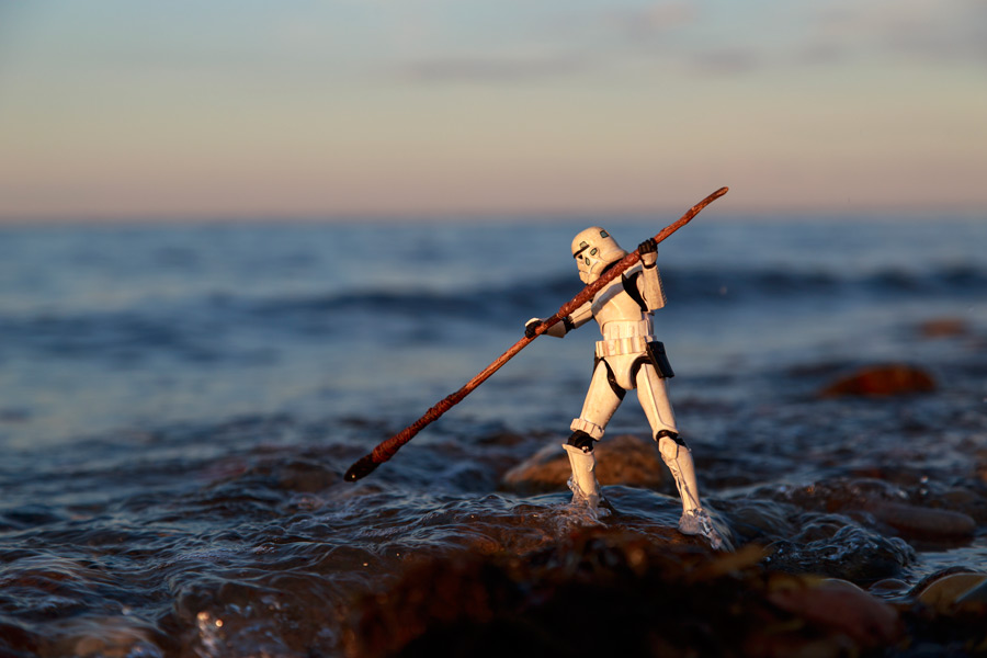 "Gotta Eat," toy stormtrooper photo by Matt Rohde, aka x_captain_kaos_x