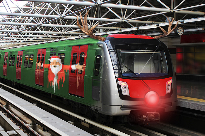 Hampton Subway 2015 Christmas car