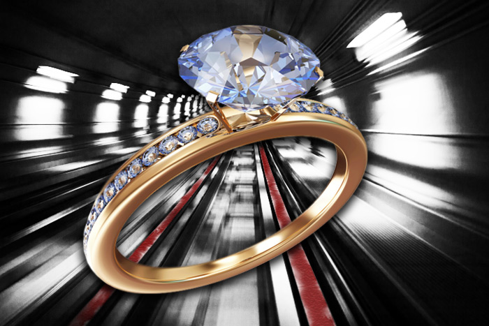 Hamptons Subway held Wedding Ring Thursday this week, but why are the tracks maroon?