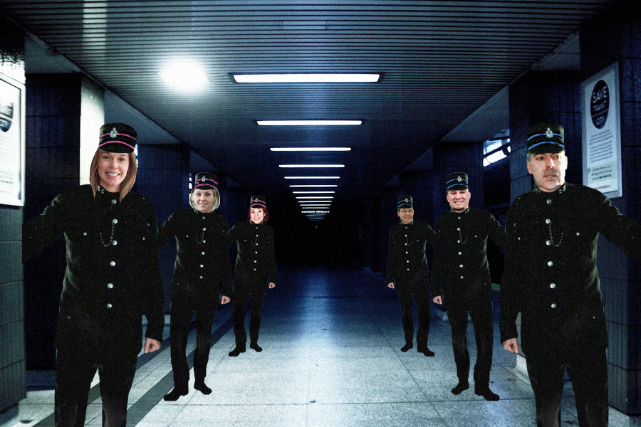 Hamptons Subway Police Force show off their new uniforms