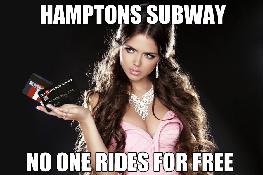 Hamptons Subway Says No Free Rides!