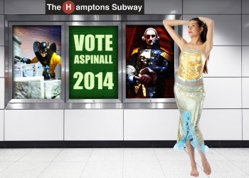 Subway Nymph on the Quogue platform