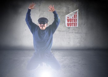 Hamptons Subway election Poster Thief