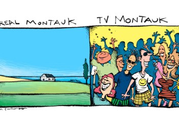Summer House cartoon by Mickey Paraskevas