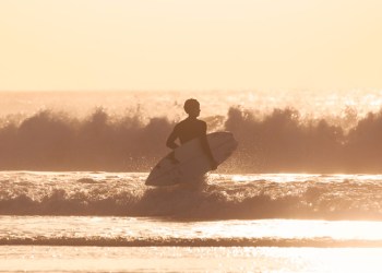 Sunset surfer egress