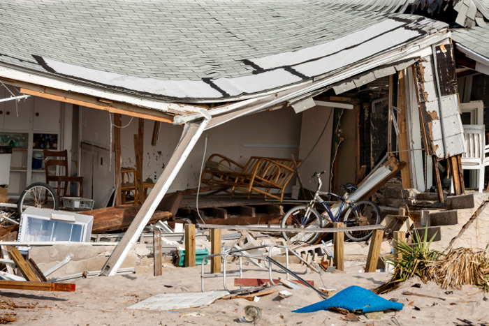 Superstorm Sandy wreckage at Breezy Point