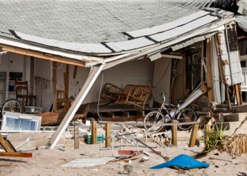 Superstorm Sandy wreckage at Breezy Point