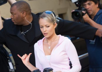 Embezzler Hermione Grant at her arraignment