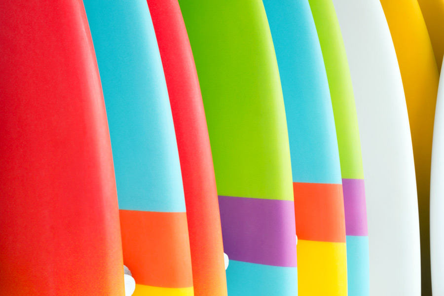 Surfboards Abstract Colorful