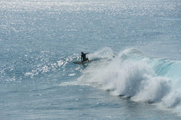 Surfer wide shot