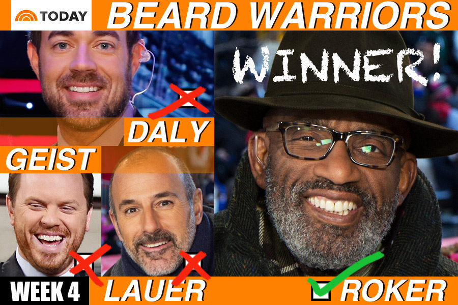 Today show beards WEEK 4 Al Roker wins