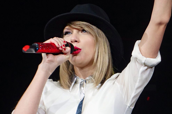 Taylor Swift performing on her Red Tour in Malaysia