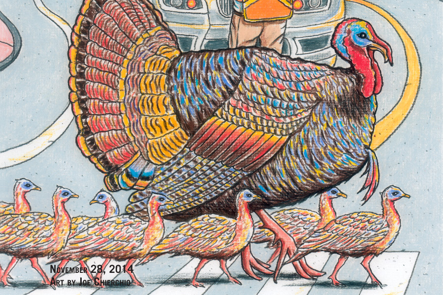 Dan's Papers cover art (DETAIL) by Joe Chierchio