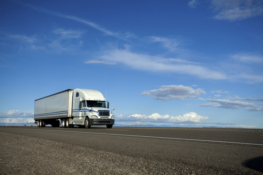 Semi-Truck on the Open Road