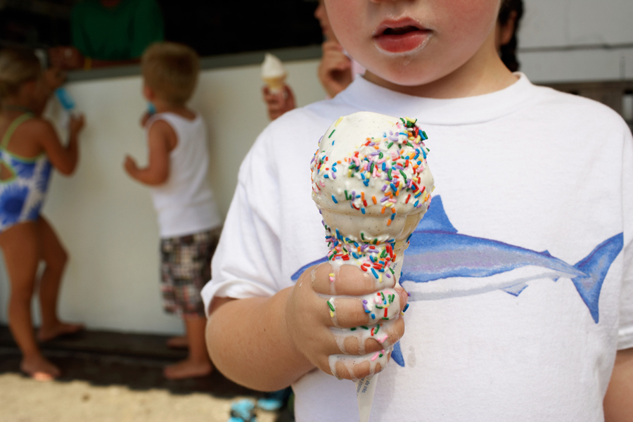 On a hot day, enjoy scoops from the Dan's Best of the Best ice cream parlors.