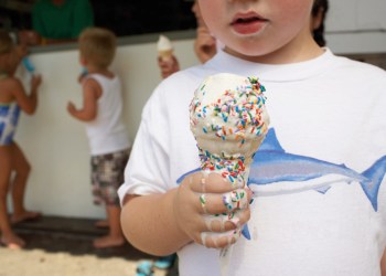 On a hot day, enjoy scoops from the Dan's Best of the Best ice cream parlors.