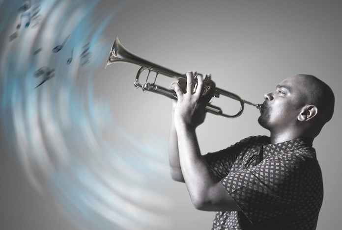 Man playing trumpet